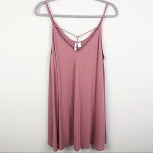 ALYA | FRANCESCA’S Strappy Throw & Go Dress Pink L